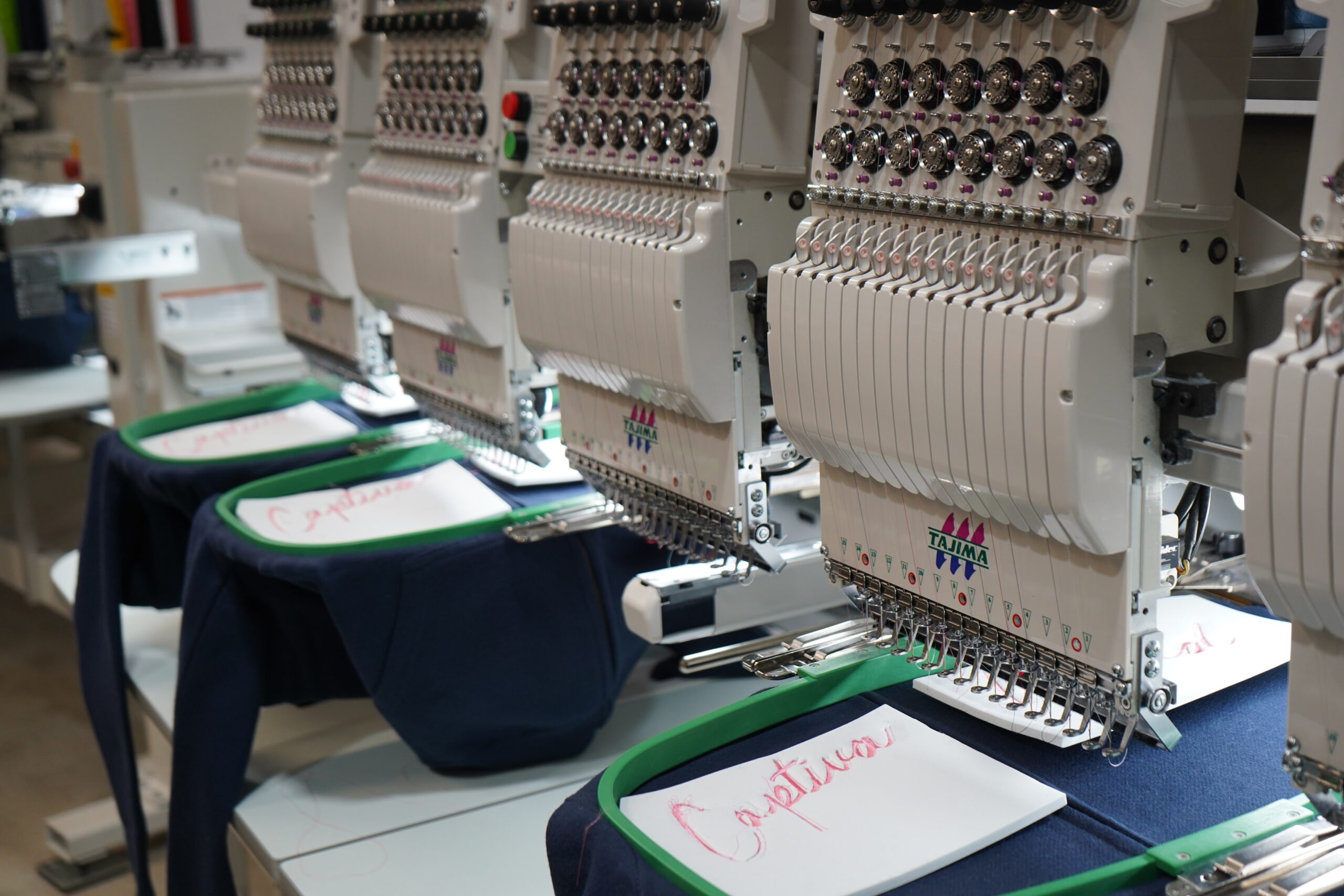 Custom embroidery for bulk apparel