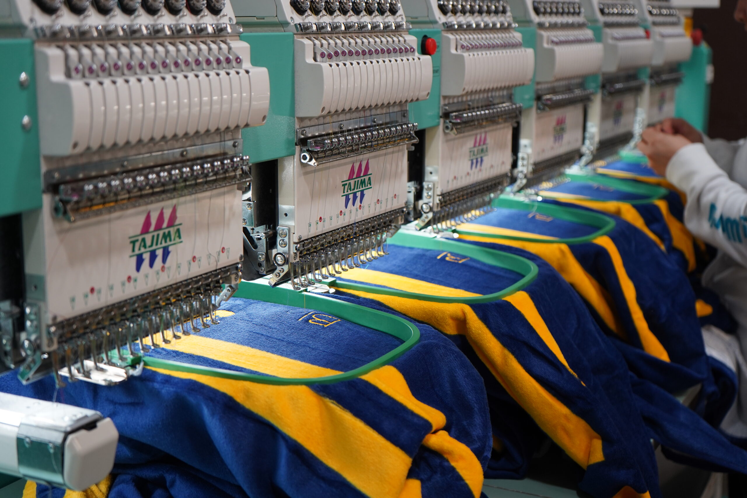 Custom embroidery for bulk towels